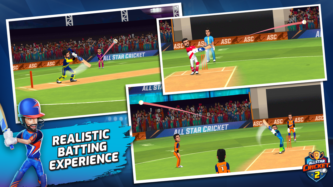 All Star Cricket ۲ - عکس بازی موبایلی اندروید