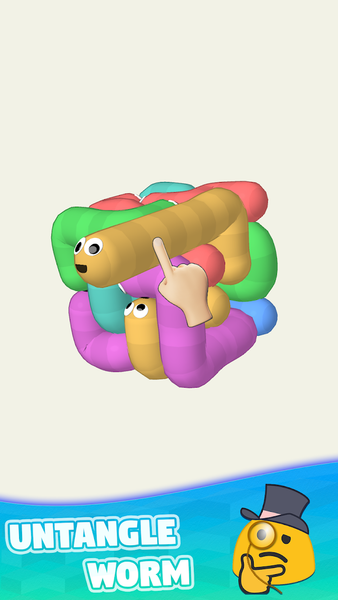 Worm Stack: Tap Away Puzzle - Gameplay image of android game