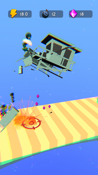 Bomb Flight - Gameplay image of android game