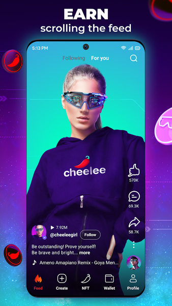 Cheelee: watch and get money - Image screenshot of android app