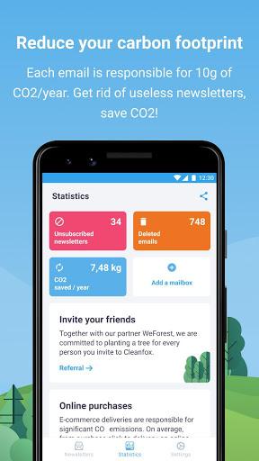 Cleanfox - Mail & Spam Cleaner - Image screenshot of android app