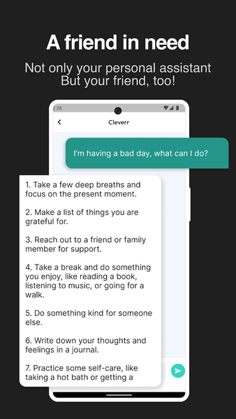 Clever - AI Assistant Chatbot - Image screenshot of android app