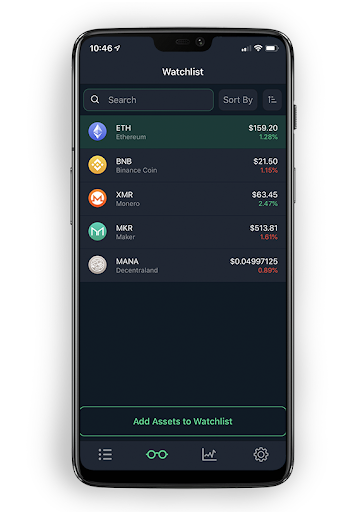 CoinCap.io - عکس برنامه موبایلی اندروید