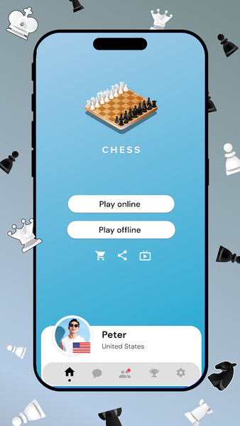 Chess Live - Online & Offline - عکس بازی موبایلی اندروید