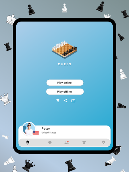 Chess Live - Online & Offline - عکس بازی موبایلی اندروید