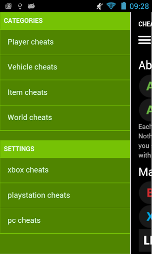 Cheat Codes for GTA V - عکس برنامه موبایلی اندروید