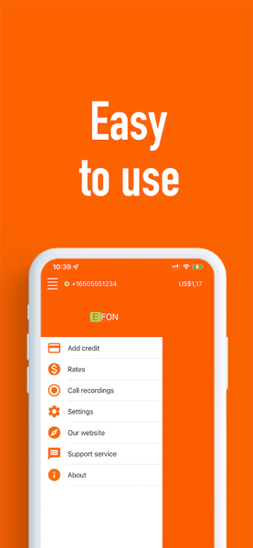 International calls - Image screenshot of android app