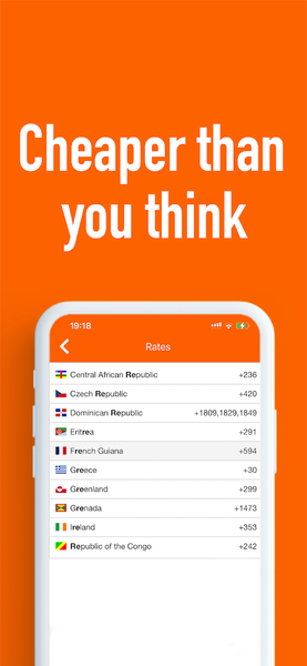 International calls - Image screenshot of android app