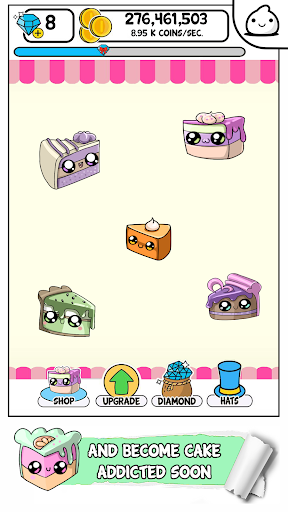 Cakes Evolution - Idle Cute Clicker Game Kawaii - Gameplay image of android game