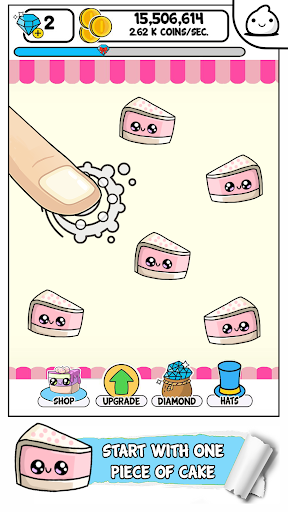 Cakes Evolution - Idle Cute Clicker Game Kawaii - Gameplay image of android game