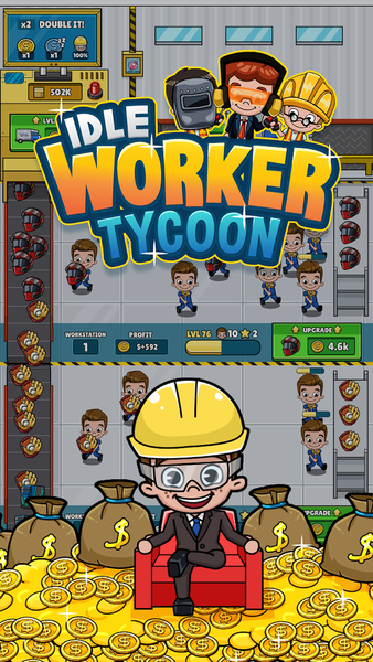 Idle Worker Manager - Incremen - عکس بازی موبایلی اندروید