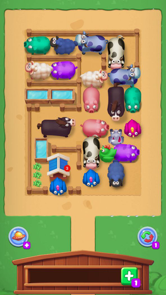 Farm Crazy: Chicken Jam Puzzle - Gameplay image of android game