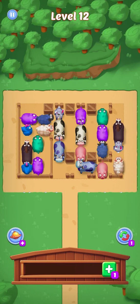 Farm Crazy: Chicken Jam Puzzle - Gameplay image of android game