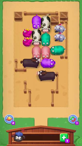Farm Crazy: Chicken Jam Puzzle - Gameplay image of android game