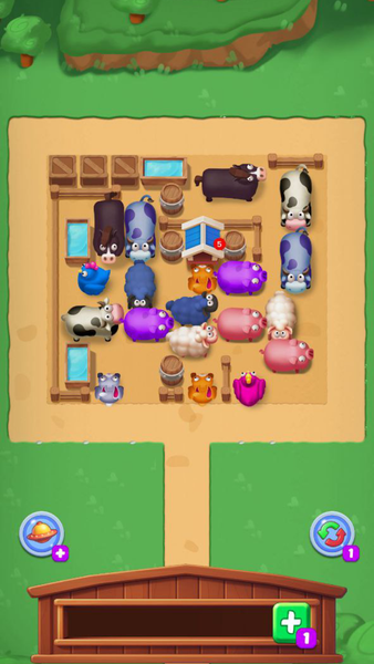 Farm Crazy: Chicken Jam Puzzle - Gameplay image of android game