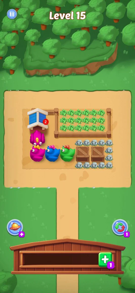 Farm Crazy: Chicken Jam Puzzle - Gameplay image of android game
