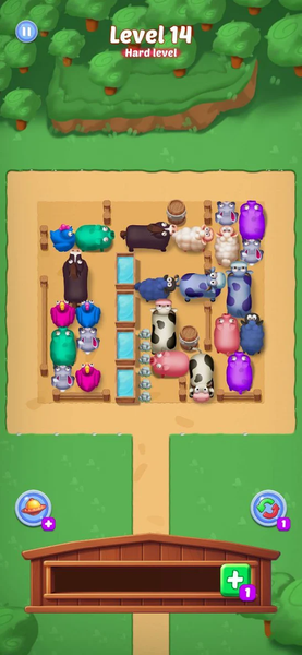 Farm Crazy: Chicken Jam Puzzle - Gameplay image of android game