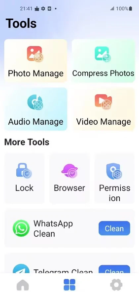 FolderLink: Antivirus&Cleaner - عکس برنامه موبایلی اندروید