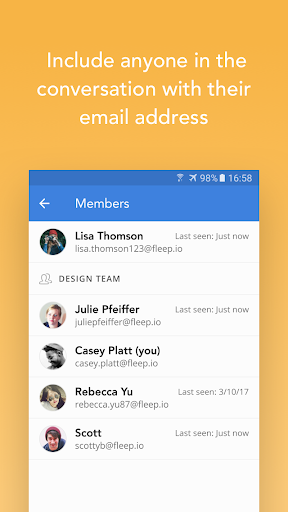Fleep - Free Team Messenger - Image screenshot of android app