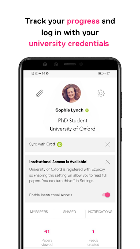 Researcher: Discover & Discuss - Image screenshot of android app