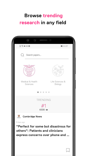 Researcher: Discover & Discuss - Image screenshot of android app