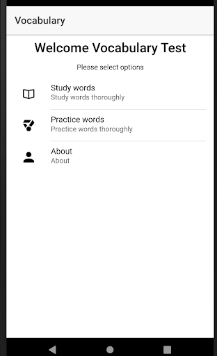 IELTS word vocabulary - Image screenshot of android app