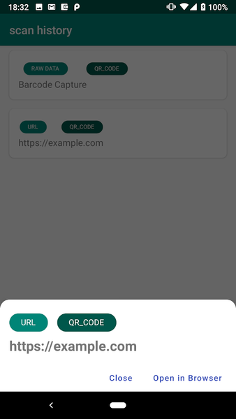 QRCode Reader - Image screenshot of android app
