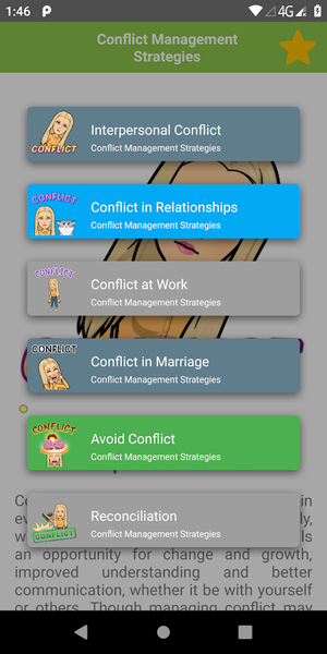 Conflict Management Strategies - Image screenshot of android app