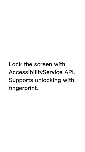 One Click Lock Screen - Image screenshot of android app