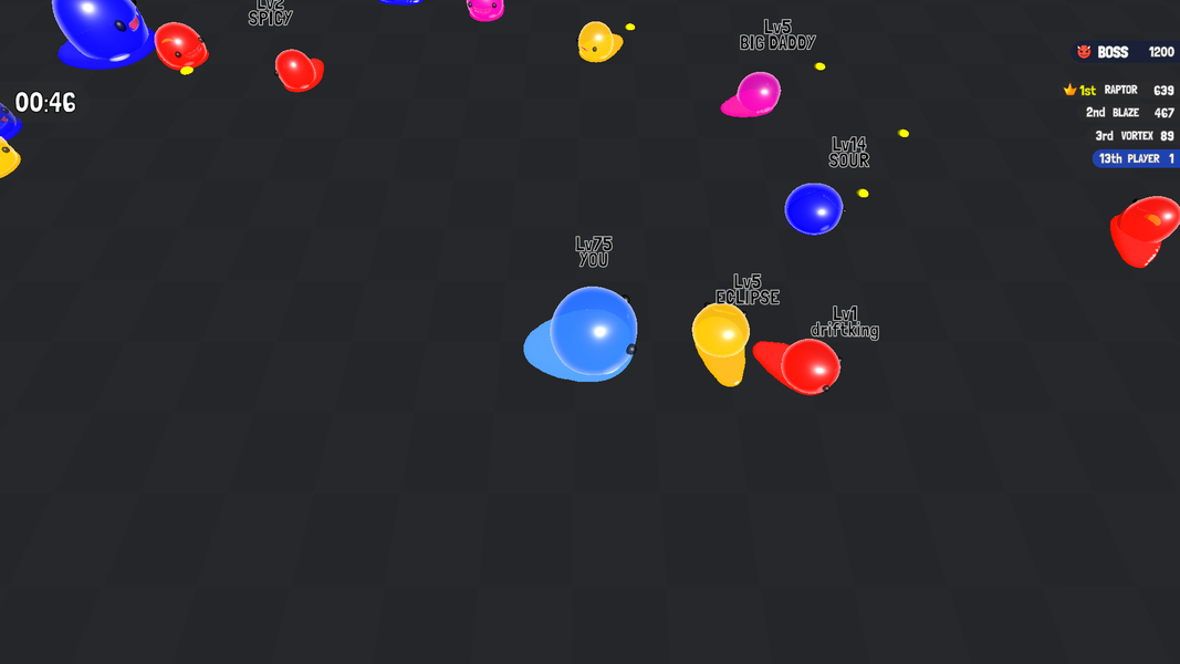 Clash of Slimes: IO Game - Gameplay image of android game