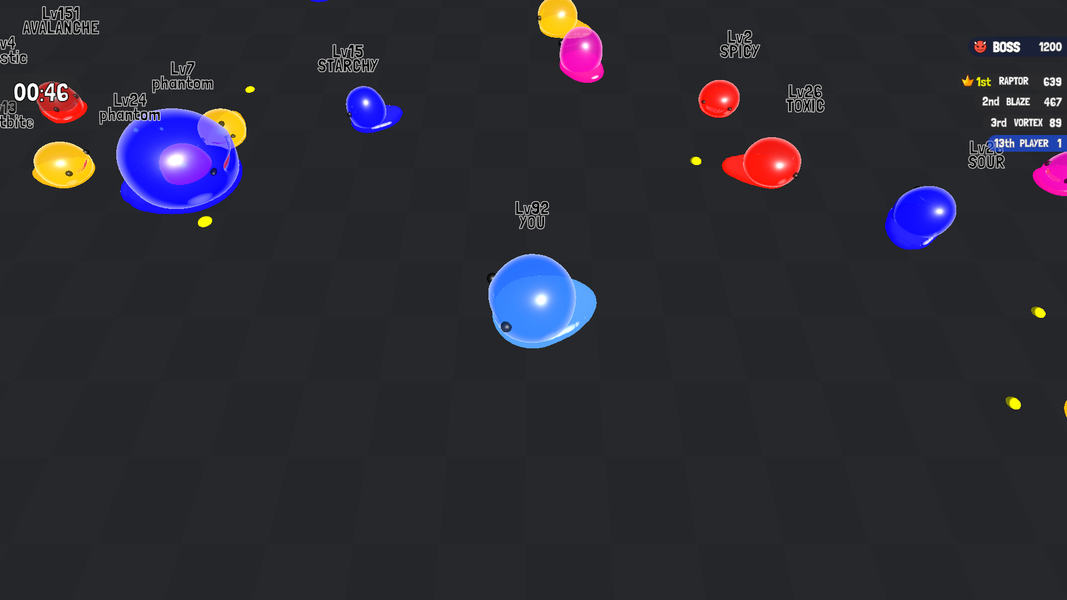 Clash of Slimes: IO Game - Gameplay image of android game
