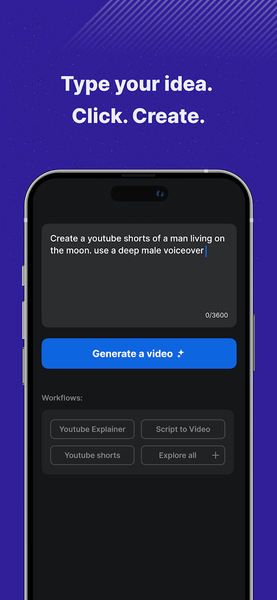 invideo AI: Video Generator - عکس برنامه موبایلی اندروید