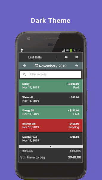 Easy Budget Planner - Image screenshot of android app