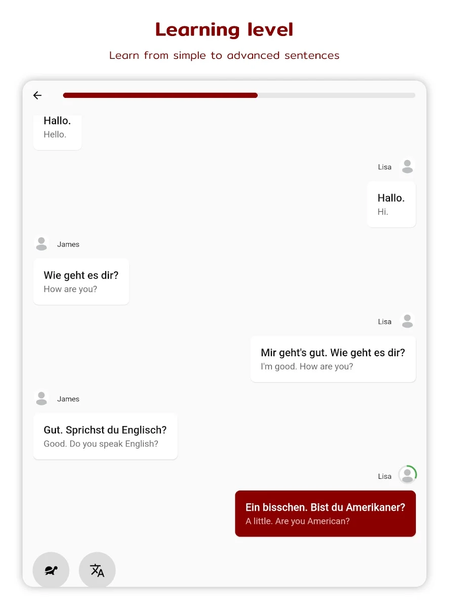 German Listening & Speaking - Image screenshot of android app