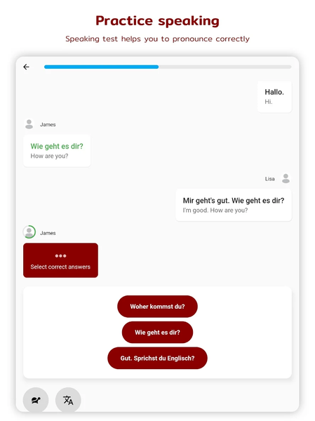 German Listening & Speaking - Image screenshot of android app