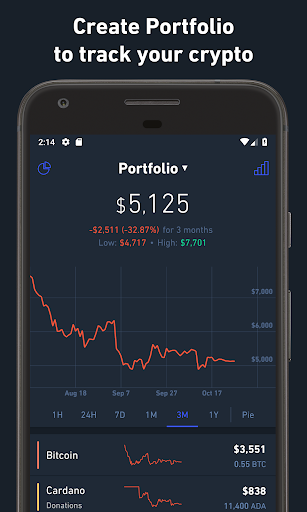 Hodler – Crypto Portfolio - عکس برنامه موبایلی اندروید