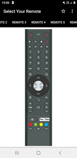 Vision TV Remote - Image screenshot of android app