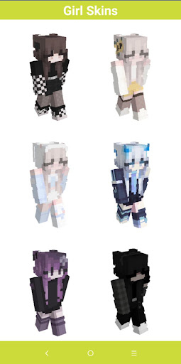 minecraft girl characters skin