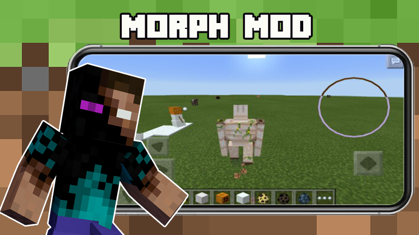 Morph Mod for Minecraft PE - Gameplay image of android game