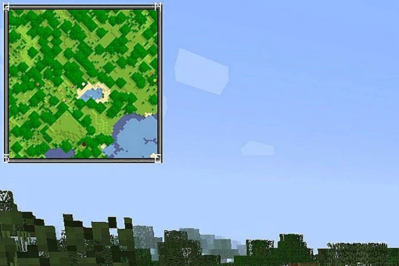 Minimap Mod Minecraft PE - Gameplay image of android game