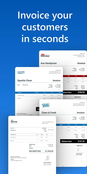Invoice Maker - Invoice Fly - Image screenshot of android app