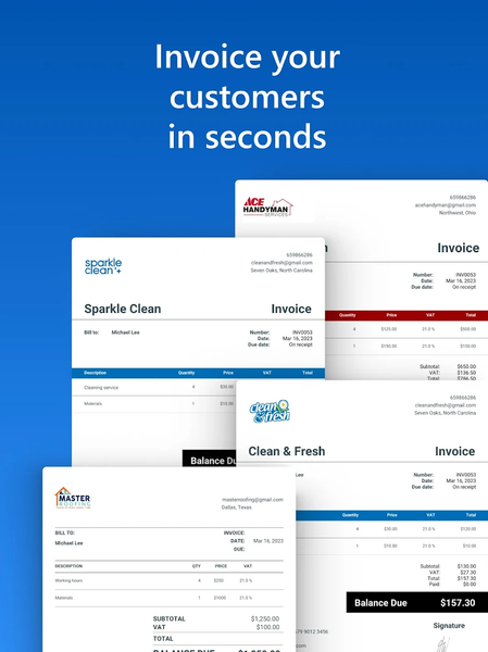 Invoice Maker - Invoice Fly - Image screenshot of android app