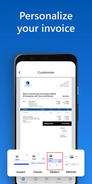 Invoice Maker - Invoice Fly - Image screenshot of android app