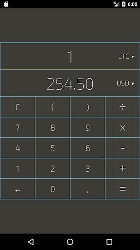 Litecoin Calculator - عکس برنامه موبایلی اندروید