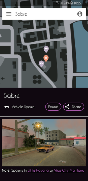 MapGenie: GTAVC Map - Image screenshot of android app