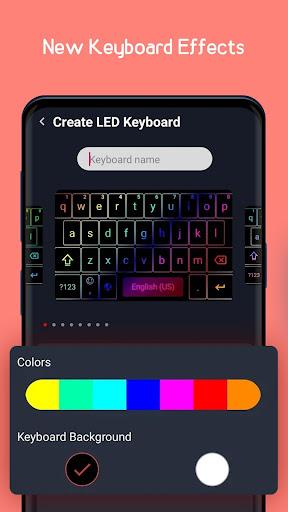 RGB LED Keyboard - Neon Colors Mechanical Keyboard - Image screenshot of android app