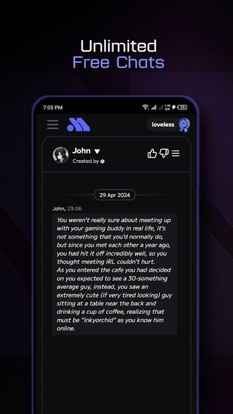 Moemate: Character AI Chat - Image screenshot of android app