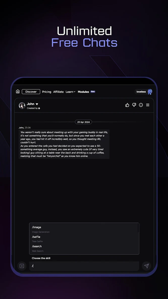 Moemate: Character AI Chat - عکس برنامه موبایلی اندروید