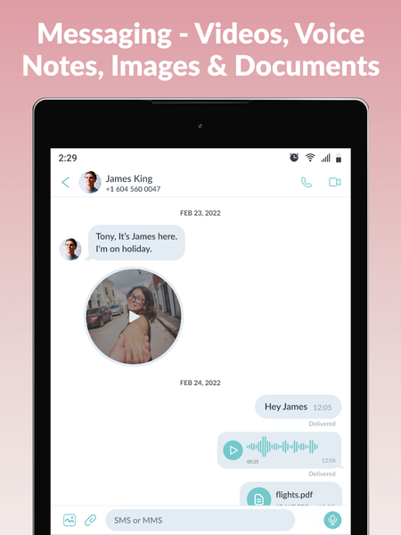 Number۲Go: Second Phone Number - عکس برنامه موبایلی اندروید