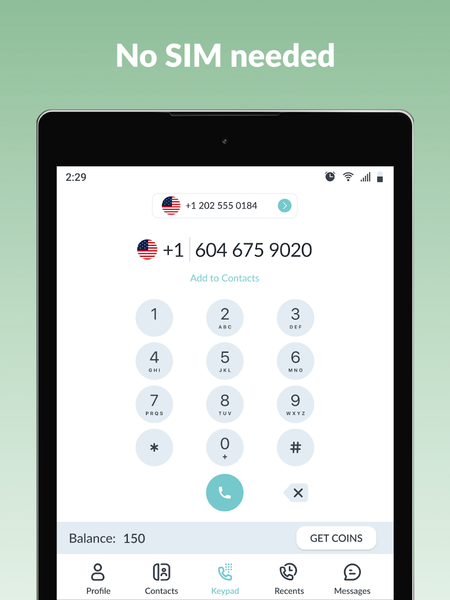 Number۲Go: Second Phone Number - عکس برنامه موبایلی اندروید